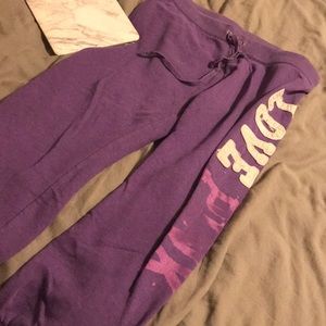 Purple VS Pink sweatpants
